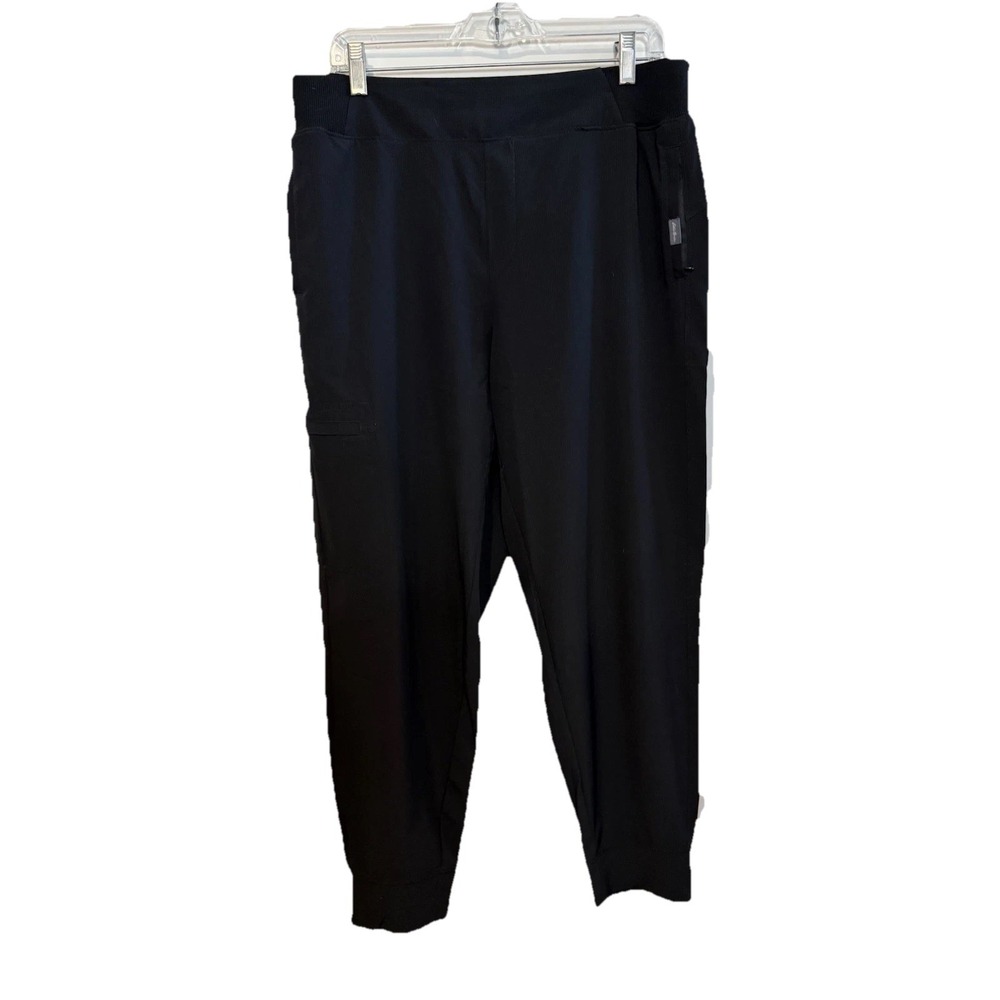 Eddie Bauer Women's Ankle Pants Black Size LG Outdoors Hiking Walking Athleisure